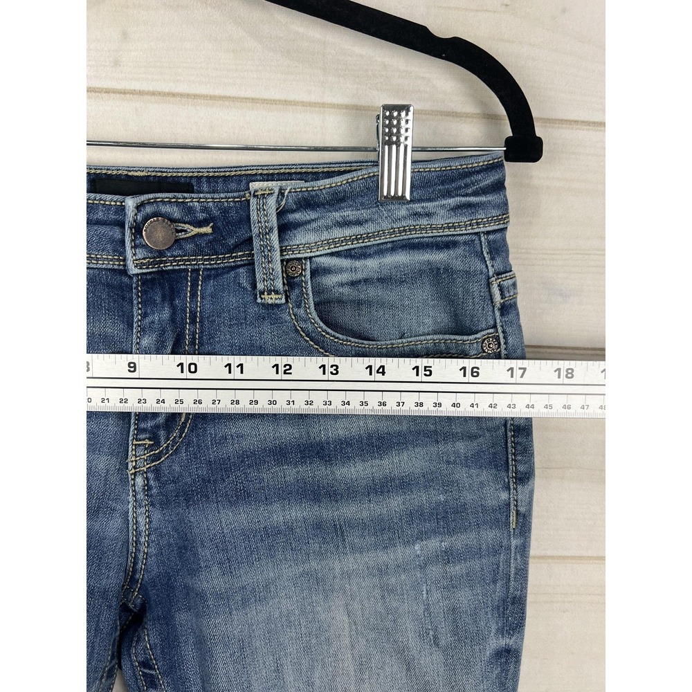 Buckle Black Jeans Womens 27x32 Medium Wash Fit No.76 Bootcut Stretch Denim - Picture 8 of 12